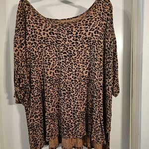 Terra & Sky Animal Print Tunic Top